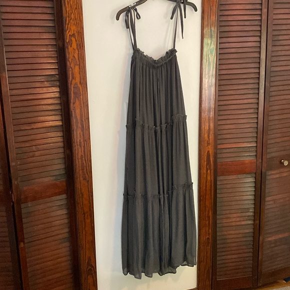 Dark Grey Maxi Dress - Picture 1 of 5